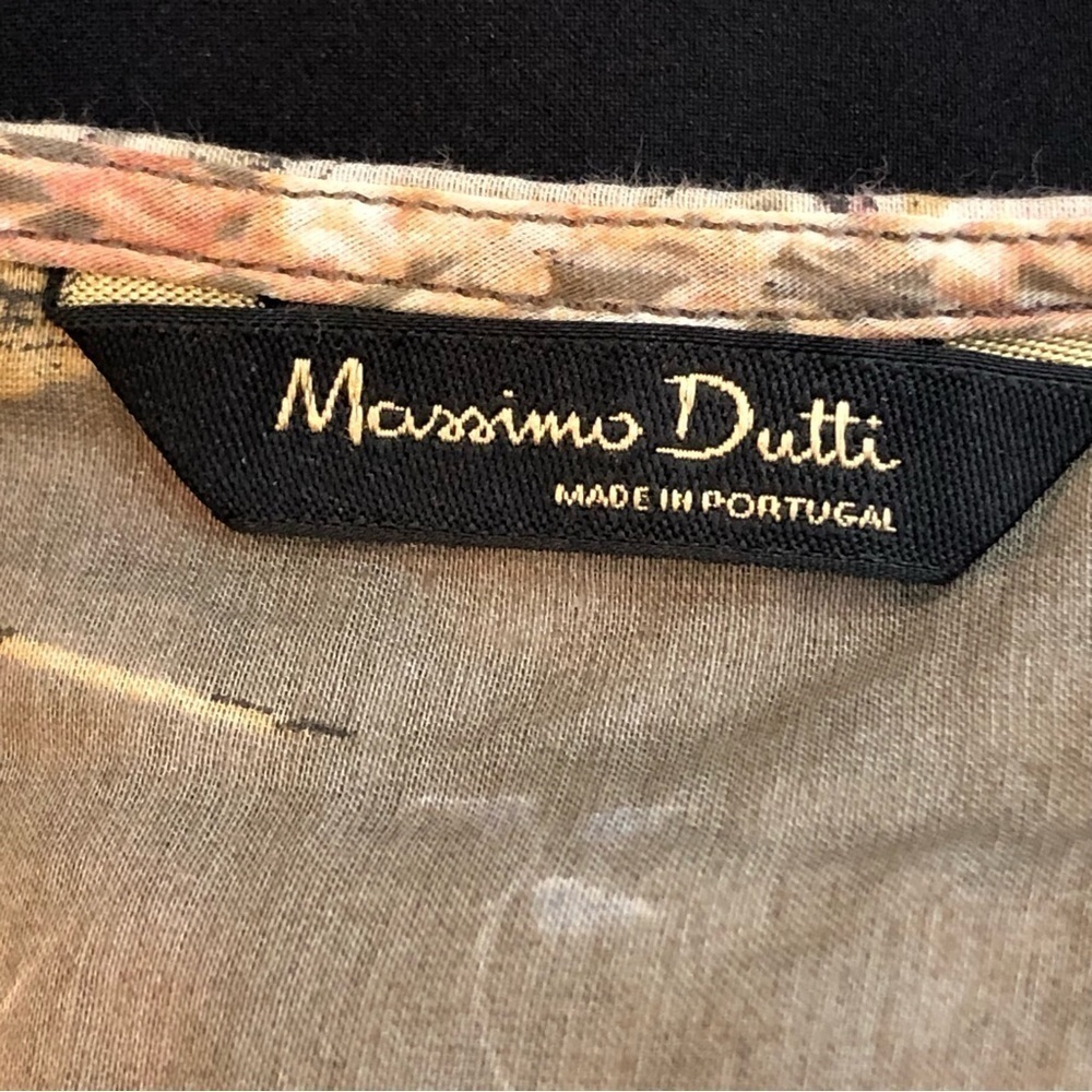 Massimo Dutti shirt sheer button down blouse cotton mulberry silk floral 6 - Picture 7 of 12